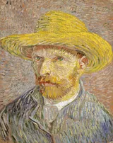 Autoportrait au chapeau de paille