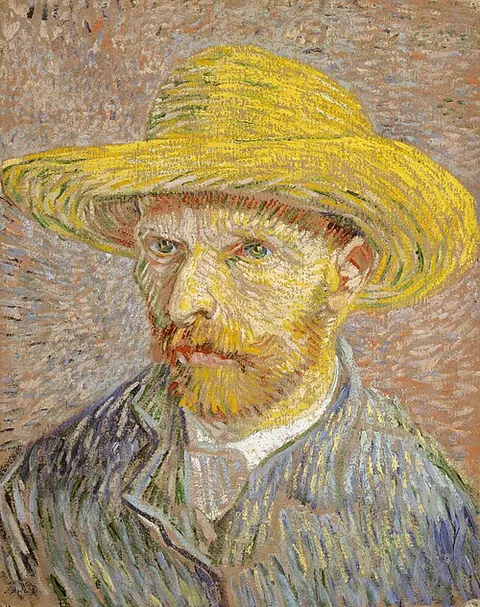 Autoportrait au chapeau de paille